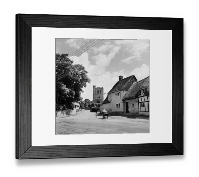 Framed Print : The village of Long Crendon, Buckinghamshire. 14th July 1952 Framed Print : The village of Long Crendon, Buckinghamshire. 14th July 1952
