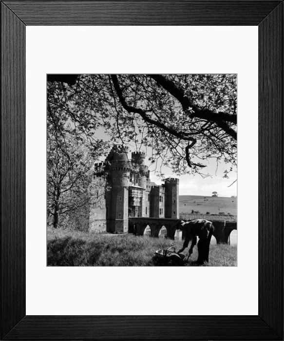 Framed Print : Herstmonceux Castle, Sussex. June 1952 C3074 Framed Print : Herstmonceux Castle, Sussex. June 1952 C3074