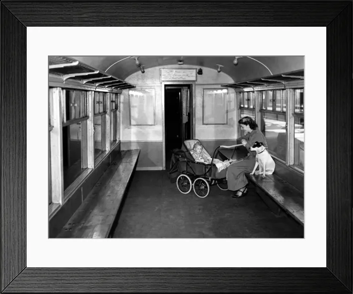 Framed Print : Seen at Newcastle Central Staton on 16th June 1952 is one of the special