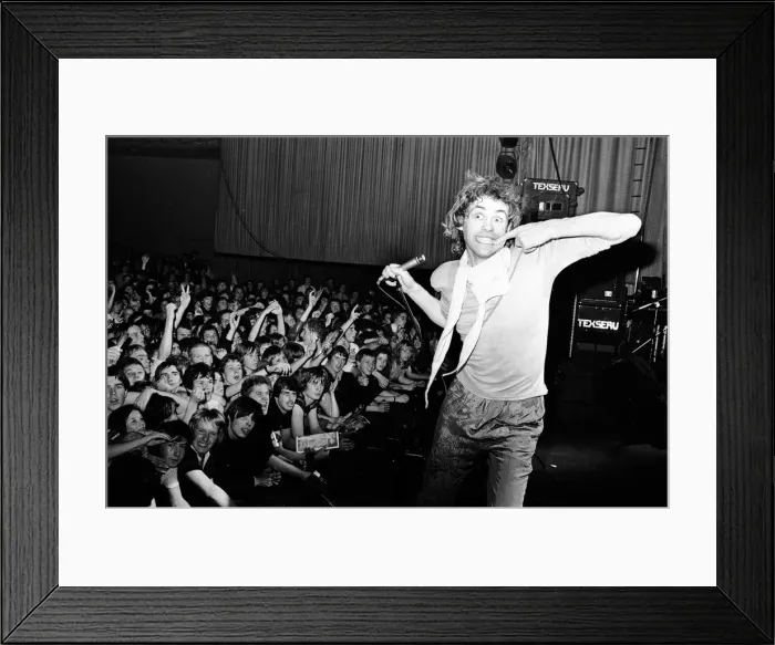 Framed Print : Boomtown Rats in concert at the Odeon, Birmingham, 19th October 1979 Framed Print : Boomtown Rats in concert at the Odeon, Birmingham, 19th October 1979