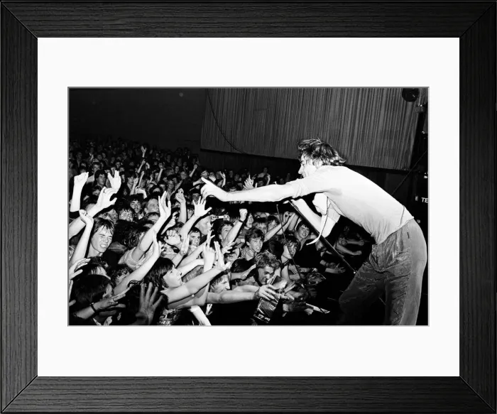 Framed Print : Boomtown Rats in concert at the Odeon, Birmingham, 19th October 1979 Framed Print : Boomtown Rats in concert at the Odeon, Birmingham, 19th October 1979