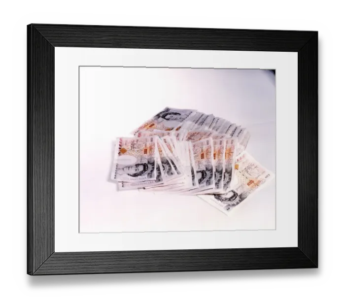 Framed Print : Banknotes 10 notes Dbase Framed Print : Banknotes 10 notes Dbase