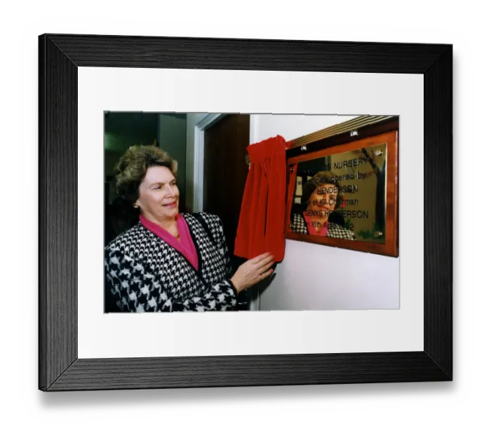 Framed Print : ICIs new Woodlands day nursery being opened by Mrs Henderson the wife of ICI Framed Print : ICIs new Woodlands day nursery being opened by Mrs Henderson the wife of ICI