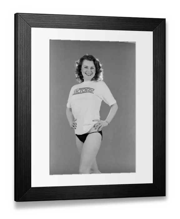 Framed Print : WRNS member Valerie Cruise. 6th March 1983