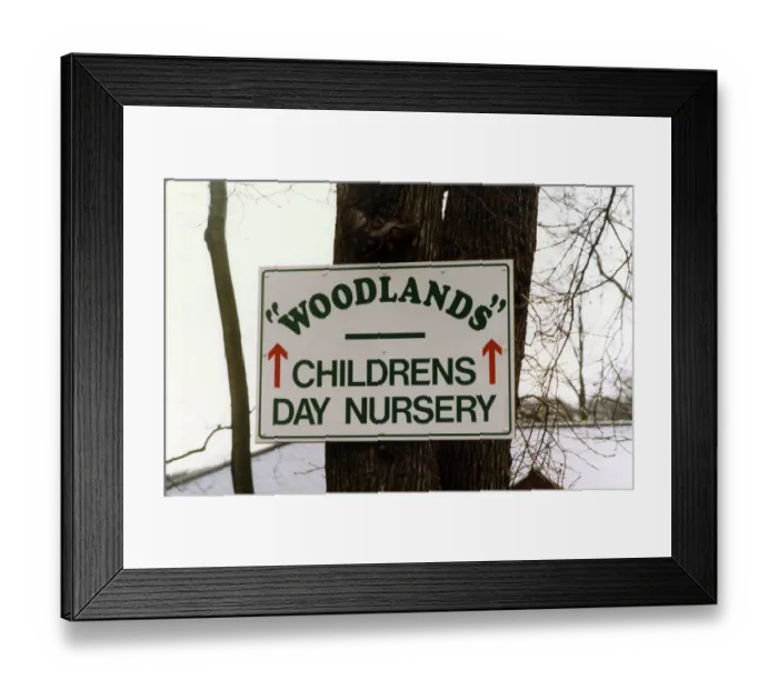 Framed Print : ICIs new Woodlands day nursery, 16th April 1992 Framed Print : ICIs new Woodlands day nursery, 16th April 1992