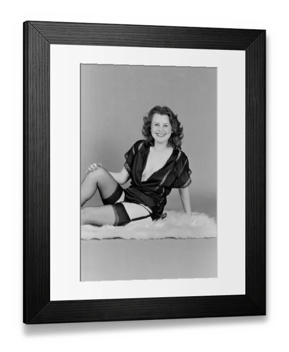 Framed Print : WRNS member Valerie Cruise. 6th March 1983 Framed Print : WRNS member Valerie Cruise. 6th March 1983