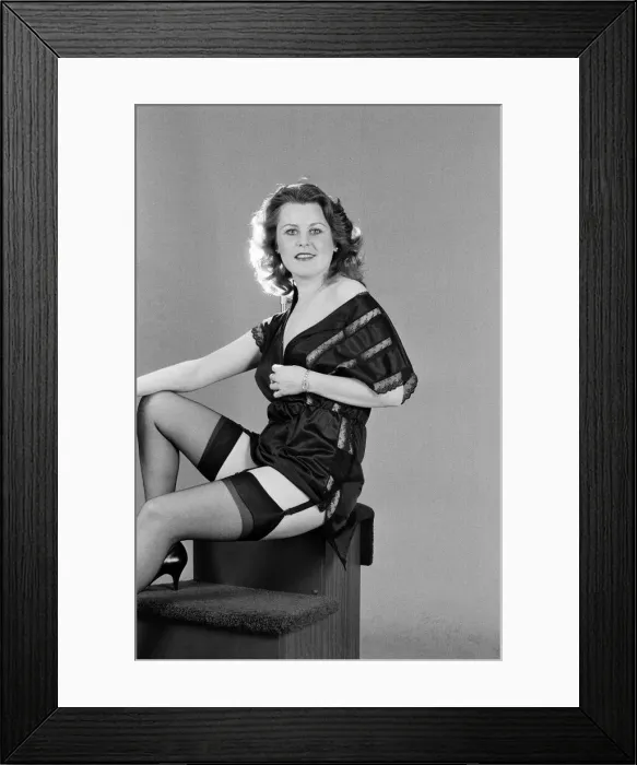 Framed Print : WRNS member Valerie Cruise. 6th March 1983 Framed Print : WRNS member Valerie Cruise. 6th March 1983