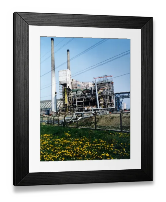 Framed Print : ICI, Billingham. The ICI CCF plant on the Haverton Hill Road