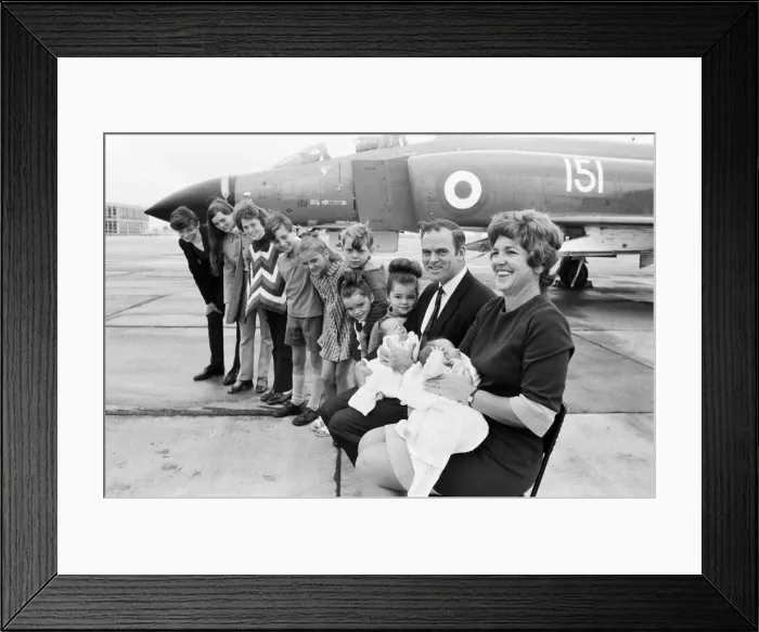 Framed Print : Lieutenant Commander Peter Marshall of HMS Ark Royal and his wife Carolyn Framed Print : Lieutenant Commander Peter Marshall of HMS Ark Royal and his wife Carolyn