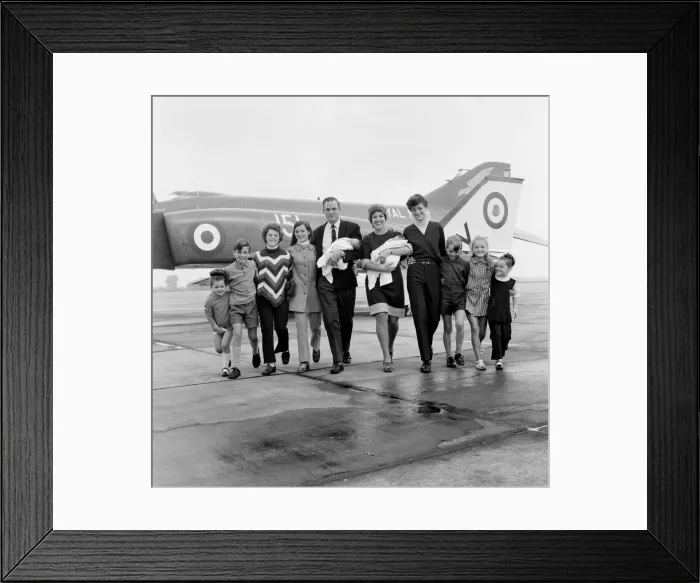Framed Print : Lieutenant Commander Peter Marshall of HMS Ark Royal and his wife Carolyn Framed Print : Lieutenant Commander Peter Marshall of HMS Ark Royal and his wife Carolyn