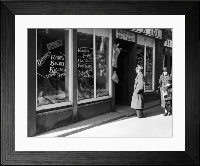 Framed Print : There is no shortage of meat in Eire. Our picture shows Framed Print : There is no shortage of meat in Eire. Our picture shows