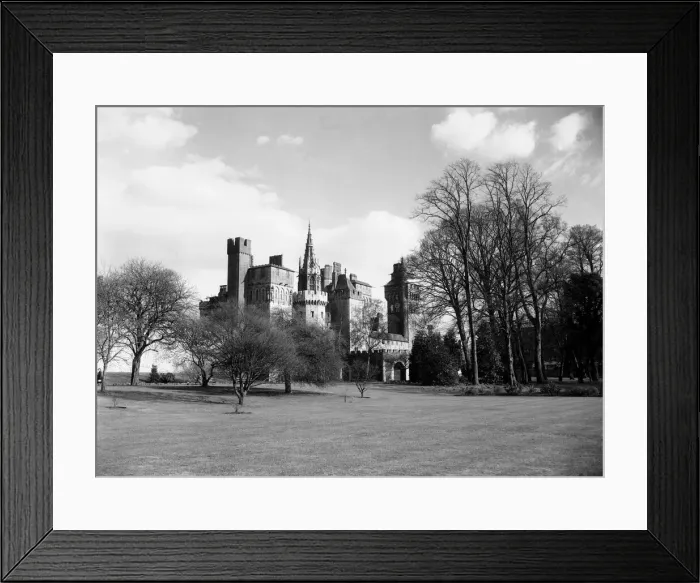 Framed Print : A view of Cardiff Castle, Wales, 1954 Framed Print : A view of Cardiff Castle, Wales, 1954