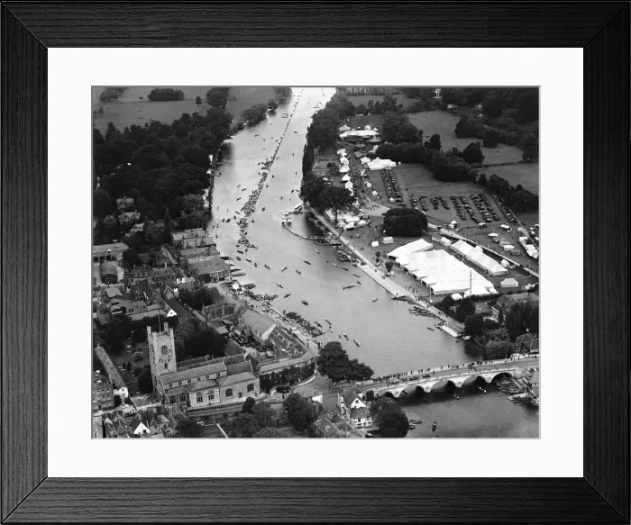 Framed Print : Aerial view of Henley Regatta 1928 Framed Print : Aerial view of Henley Regatta 1928