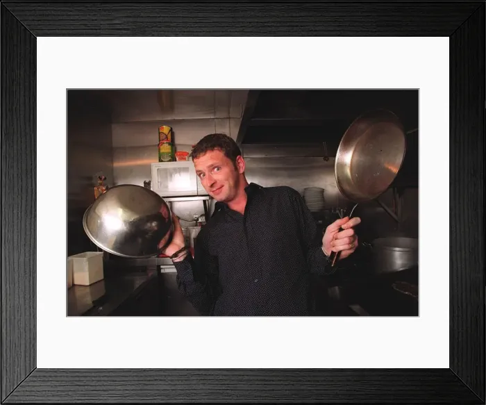 Framed Print : Mark Wogan son of Terry Wogan in the kitchen Framed Print : Mark Wogan son of Terry Wogan in the kitchen