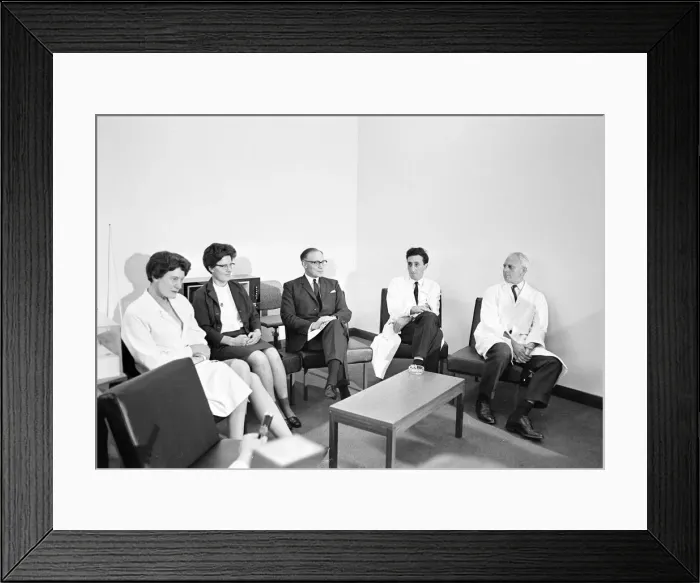 Framed Print : News Press Conference at Birmingham Maternity Hospital, where It was reported earlier Framed Print : News Press Conference at Birmingham Maternity Hospital, where It was reported earlier