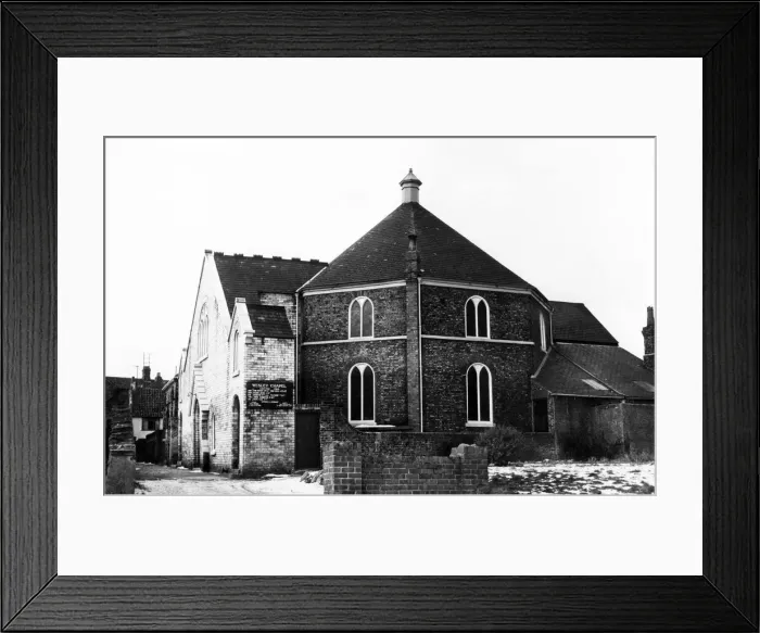 Framed Print : Wesley Methodist Church at Yarm, Stockton, 18th January 1963 Framed Print : Wesley Methodist Church at Yarm, Stockton, 18th January 1963