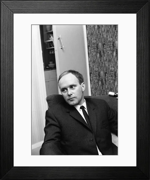 Framed Print : Proud father, Barry Thorns, pictured at home, 2nd October 1968 Framed Print : Proud father, Barry Thorns, pictured at home, 2nd October 1968