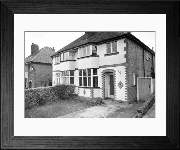 Framed Print : Thorns Family Home, 2nd October 1968. Sheila Thorns from Birmingham underwent a Caesarean