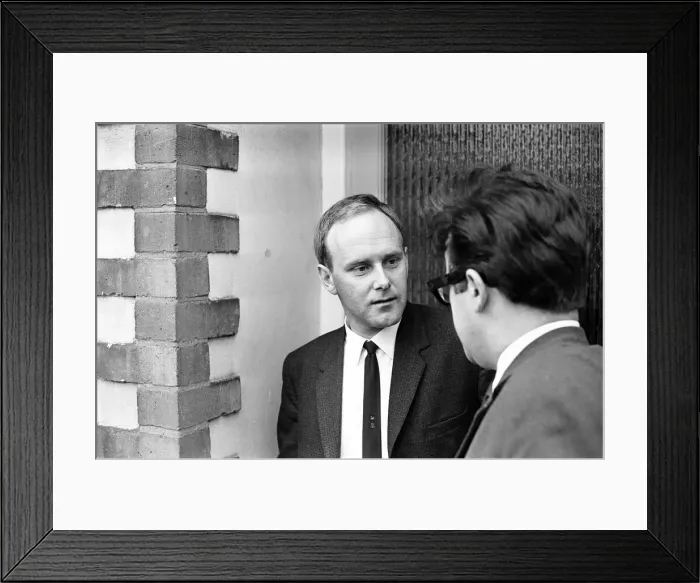 Framed Print : Proud father, Barry Thorns, pictured at home, 2nd October 1968