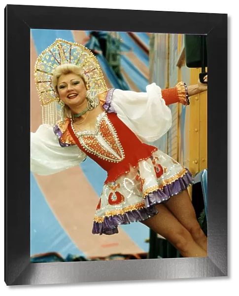 One of the female performers from the Moscow state Circus, which is visiting Teesside