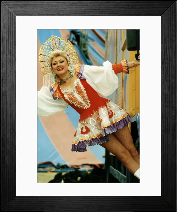 Framed Print : One of the female performers from the Moscow state Circus, which is visiting Teesside Framed Print : One of the female performers from the Moscow state Circus, which is visiting Teesside