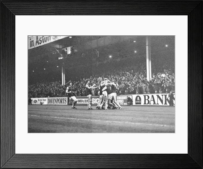 Framed Print : Aston Villa 3-0 Birmingham City, League match at Villa Park, Saturday 13th December 1980 Framed Print : Aston Villa 3-0 Birmingham City, League match at Villa Park, Saturday 13th December 1980