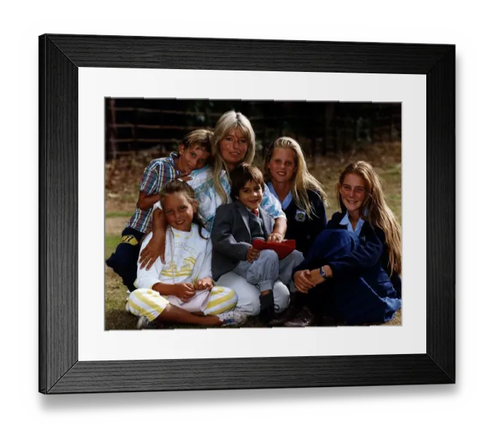 Framed Print : Bruce Forsyth Ex Wife Anthea Redfern with her children Debbie Jeremy Josie Louisa Framed Print : Bruce Forsyth Ex Wife Anthea Redfern with her children Debbie Jeremy Josie Louisa