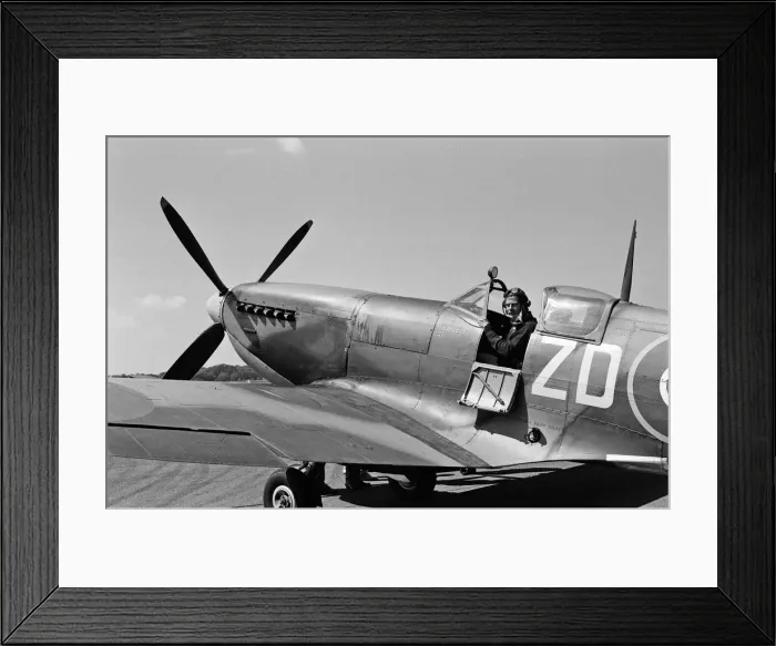 Framed Print : A fighter plane exhibition is to take place at North Weald airfield near Epping in Essex