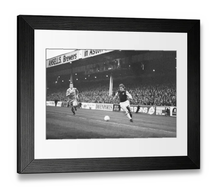Framed Print : Aston Villa 3-0 Birmingham City, League match at Villa Park, Saturday 13th December 1980