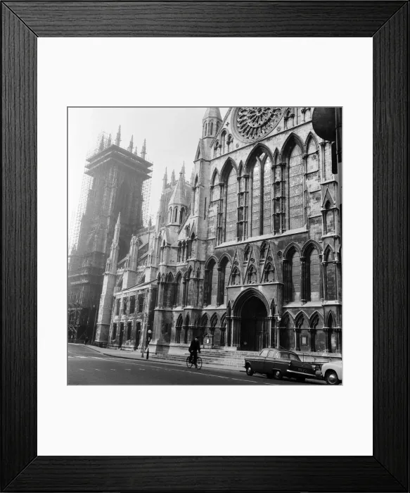 Framed Print : York Minster The South Gate. 3rd April 1961 Framed Print : York Minster The South Gate. 3rd April 1961