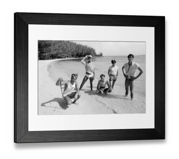 Framed Print : Spandau Ballet, music group, have been in the Bahamas for the last two weeks Framed Print : Spandau Ballet, music group, have been in the Bahamas for the last two weeks