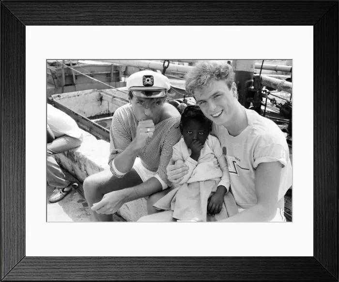 Framed Print : Spandau Ballet, music group, have been in the Bahamas for the last two weeks Framed Print : Spandau Ballet, music group, have been in the Bahamas for the last two weeks