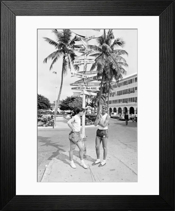 Framed Print : Spandau Ballet, music group, have been in the Bahamas for the last two weeks Framed Print : Spandau Ballet, music group, have been in the Bahamas for the last two weeks