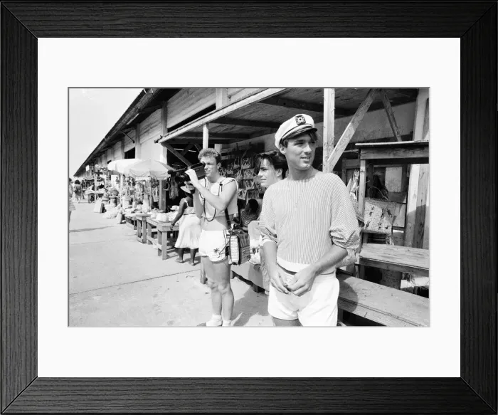 Framed Print : Spandau Ballet, music group, have been in the Bahamas for the last two weeks