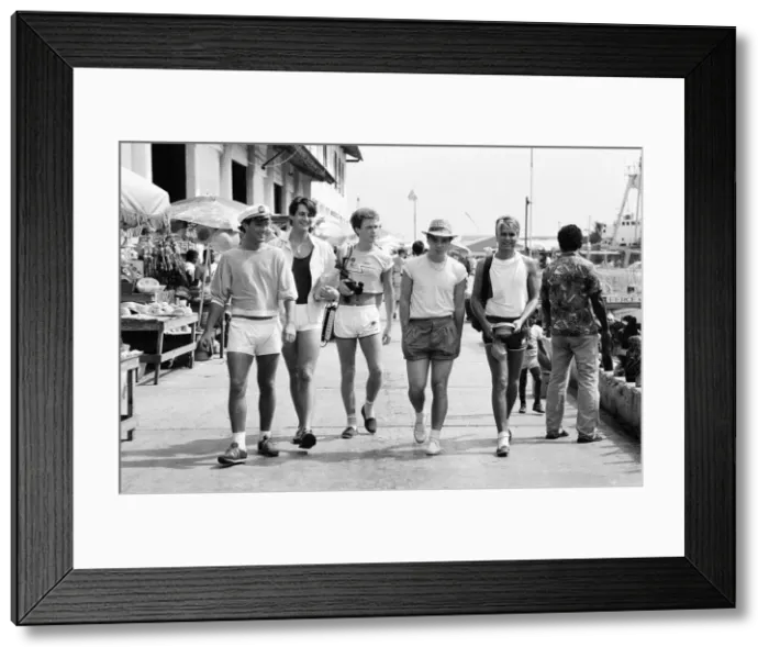 Framed Print : Spandau Ballet, music group, have been in the Bahamas for the last two weeks Framed Print : Spandau Ballet, music group, have been in the Bahamas for the last two weeks