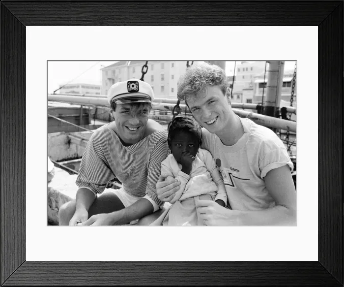 Framed Print : Spandau Ballet, music group, have been in the Bahamas for the last two weeks Framed Print : Spandau Ballet, music group, have been in the Bahamas for the last two weeks