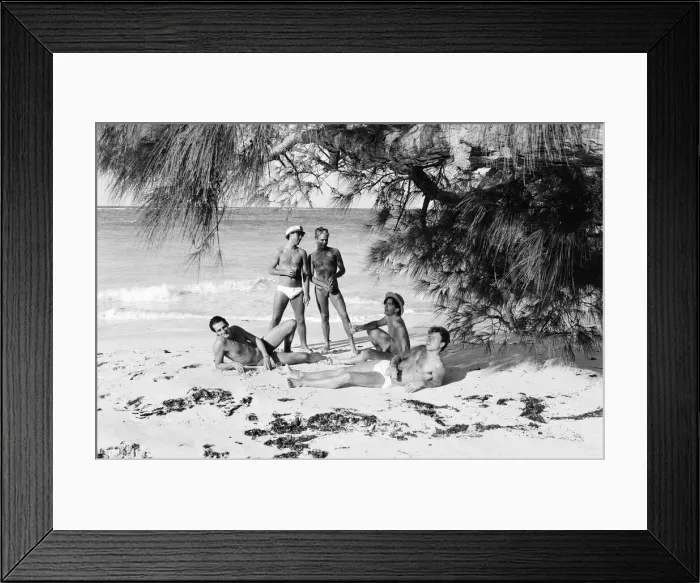 Framed Print : Spandau Ballet, music group, have been in the Bahamas for the last two weeks
