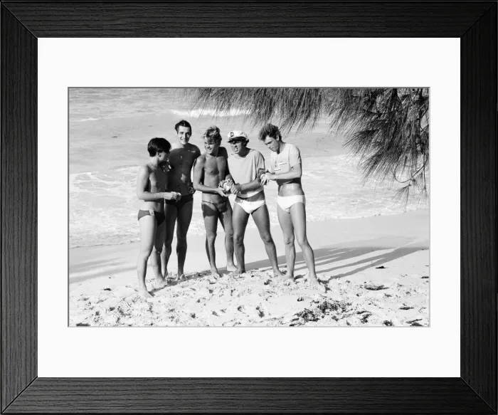 Framed Print : Spandau Ballet, music group, have been in the Bahamas for the last two weeks