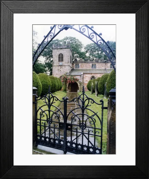 Framed Print : St Peters Church, at Croft-on-Tees near Darlington. 14th June 1993 Framed Print : St Peters Church, at Croft-on-Tees near Darlington. 14th June 1993