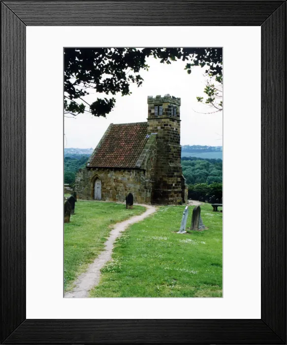 Framed Print : Upleatham Church and cemetery. 27th June 1997 Framed Print : Upleatham Church and cemetery. 27th June 1997