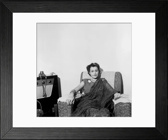 Framed Print : White Maharanee of Jodhpur, the wife of the Maharajah, at her brothers house in Framed Print : White Maharanee of Jodhpur, the wife of the Maharajah, at her brothers house in