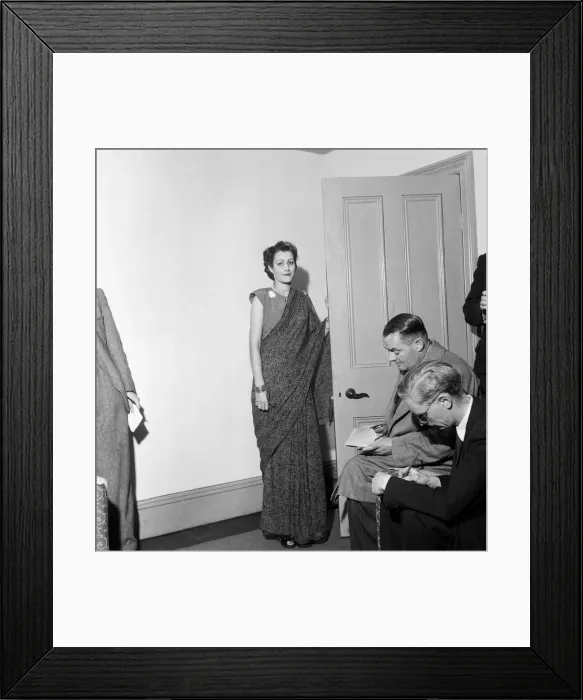 Framed Print : White Maharanee of Jodhpur, the wife of the Maharajah, at her brothers house in Framed Print : White Maharanee of Jodhpur, the wife of the Maharajah, at her brothers house in