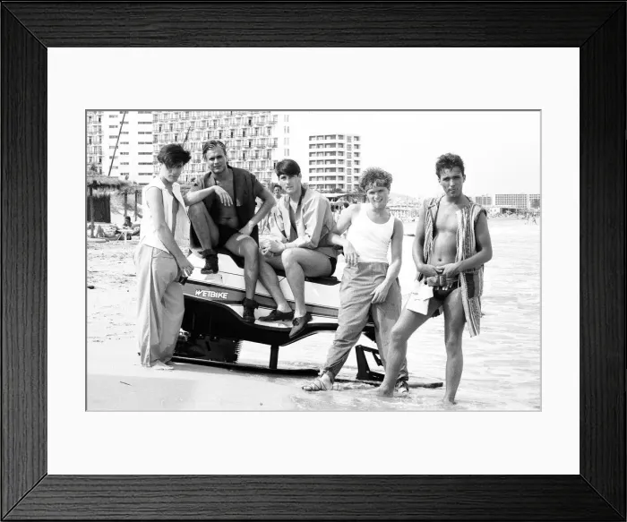 Framed Print : Spandau Ballet, Ibiza, Spain, July 1981 Framed Print : Spandau Ballet, Ibiza, Spain, July 1981