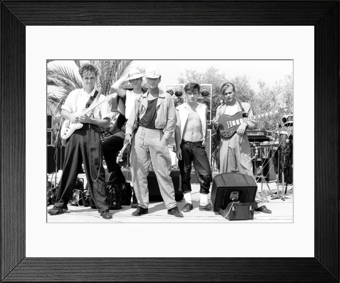 Framed Print : Spandau Ballet, Ibiza, Spain, July 1981 Framed Print : Spandau Ballet, Ibiza, Spain, July 1981