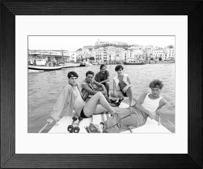 Framed Print : Spandau Ballet, Ibiza, Spain, July 1981