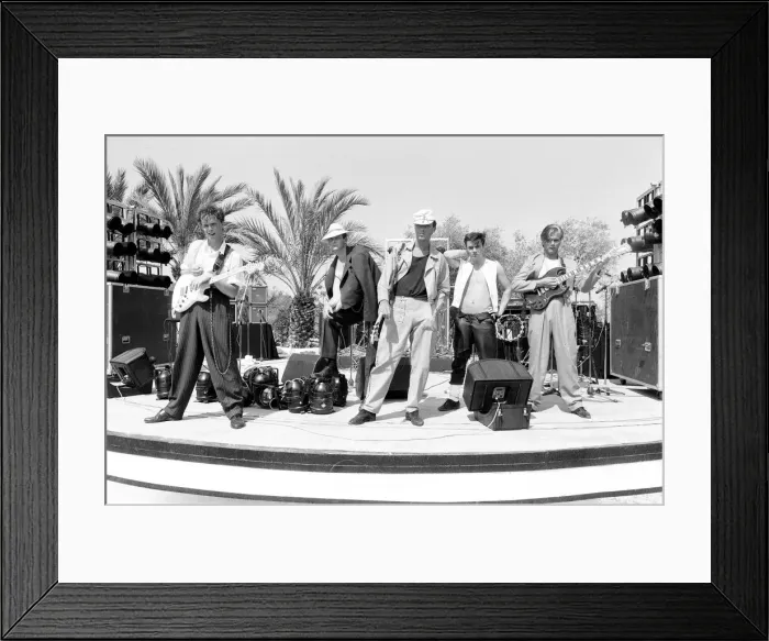 Framed Print : Spandau Ballet, Ibiza, Spain, July 1981 Framed Print : Spandau Ballet, Ibiza, Spain, July 1981