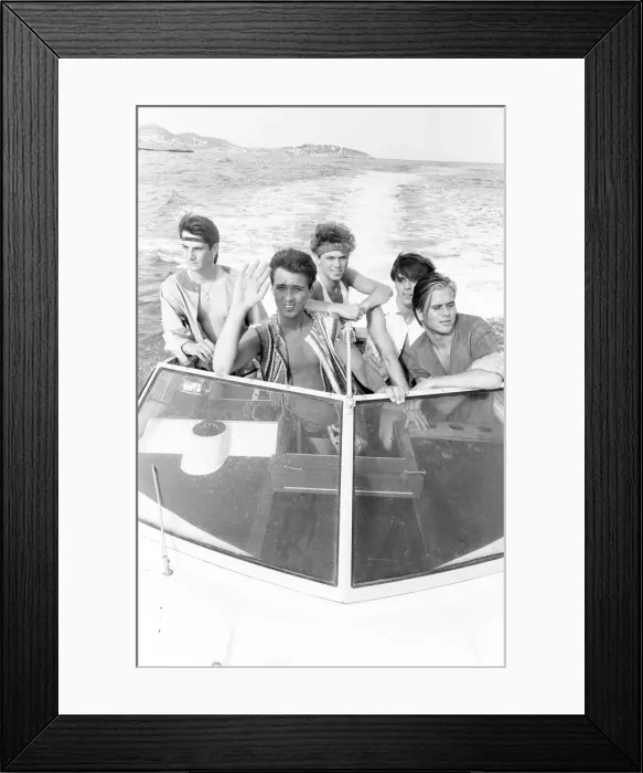 Framed Print : Spandau Ballet, Ibiza, Spain, July 1981 Framed Print : Spandau Ballet, Ibiza, Spain, July 1981