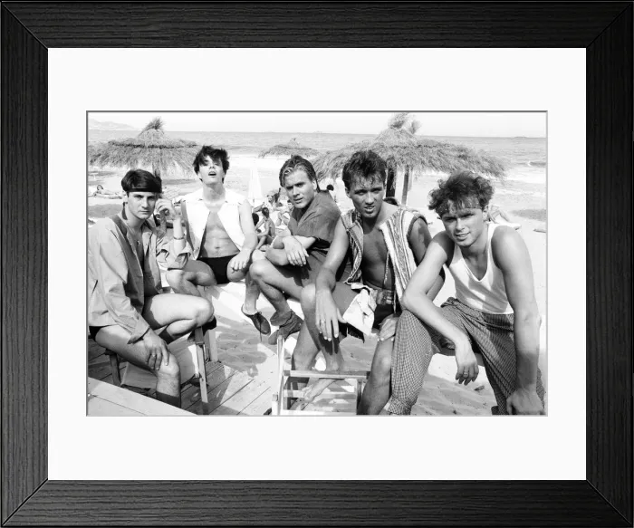 Framed Print : Spandau Ballet, Ibiza, Spain, July 1981 Framed Print : Spandau Ballet, Ibiza, Spain, July 1981