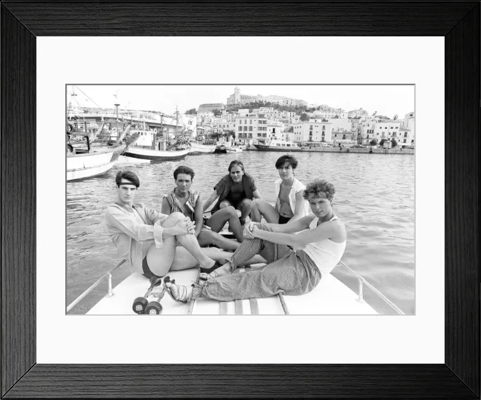 Framed Print : Spandau Ballet, Ibiza, Spain, July 1981 Framed Print : Spandau Ballet, Ibiza, Spain, July 1981