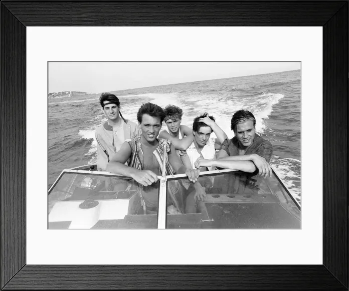 Framed Print : Spandau Ballet, Ibiza, Spain, July 1981 Framed Print : Spandau Ballet, Ibiza, Spain, July 1981
